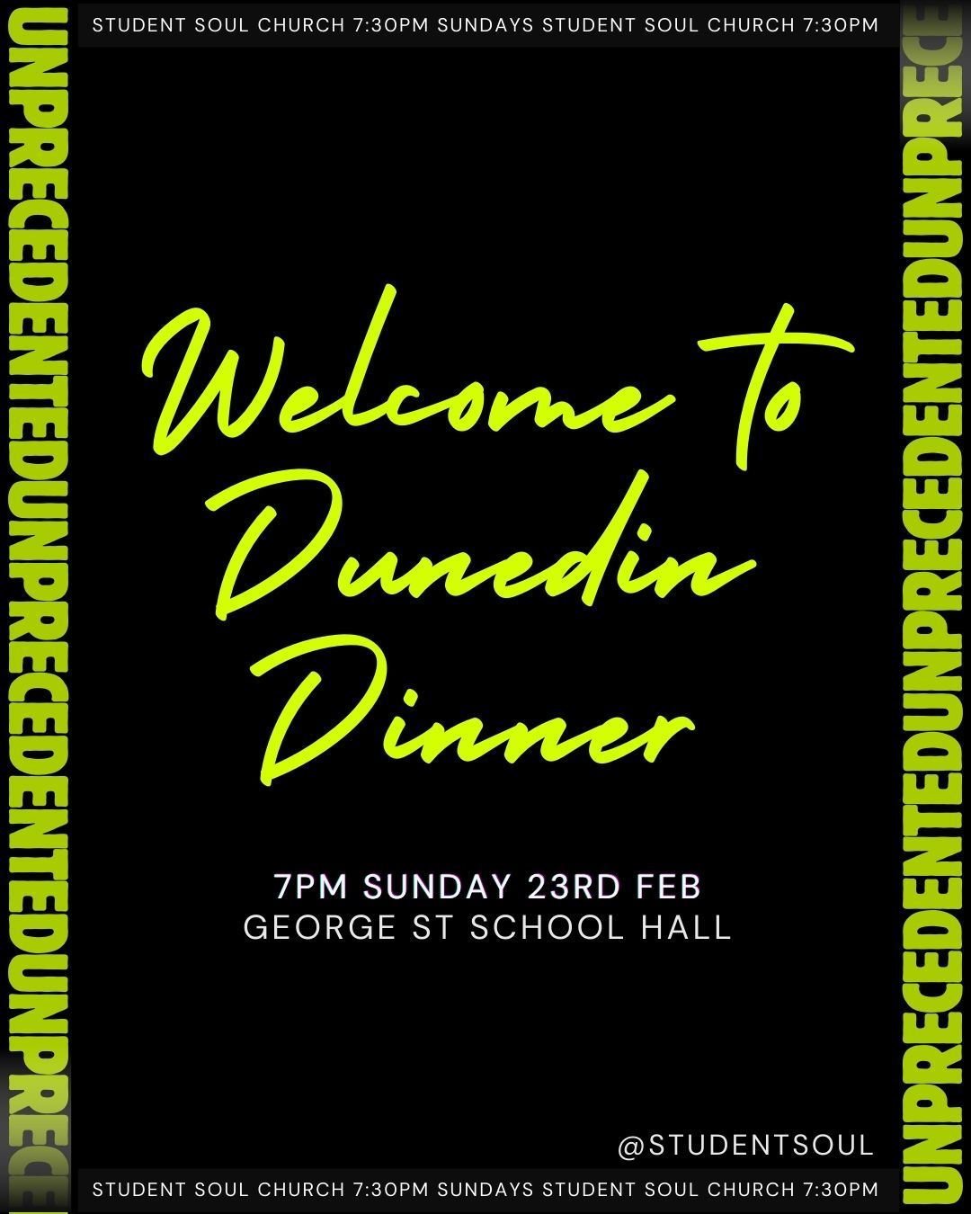 Welcome to Dunedin Dinner